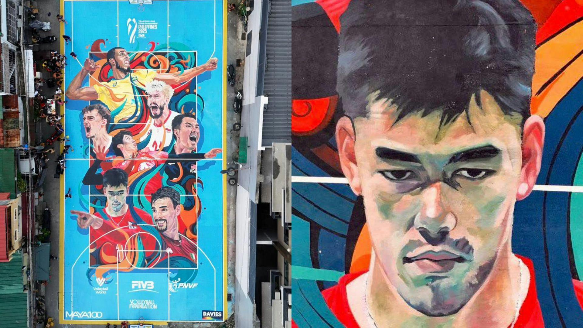 Start of lasting legacy: FIVB turns court into vibrant mural of volleyball stars